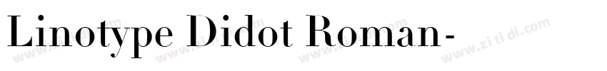 Linotype Didot Roman字体转换